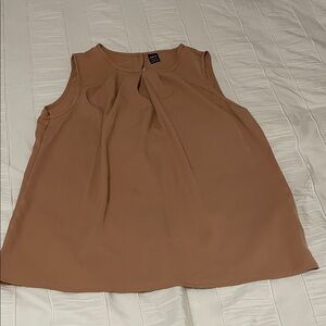SHEIN Brown Sleeveless Blouse